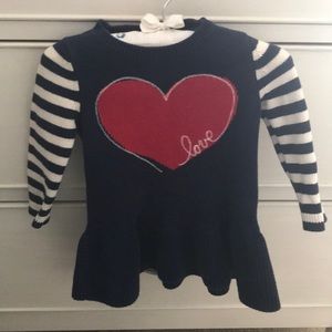 Baby gap heart sweater. 12-18 months.